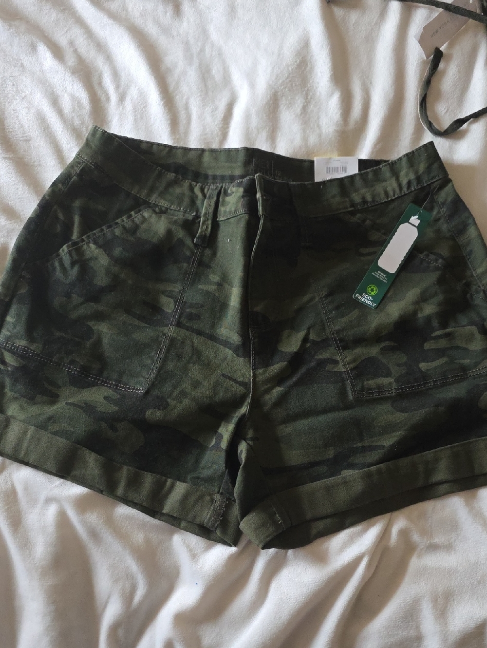 Time and Tru Olive Camo Cargo Shorts